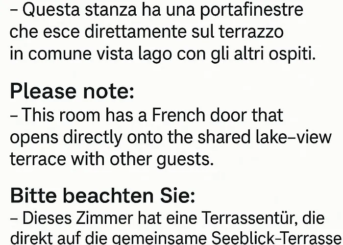 Costadoro Farm stay *